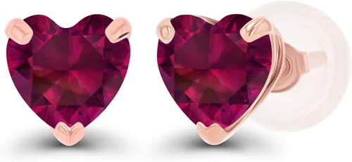 Vista 23 de Aretes de plata de ley 925 maciza chapados en oro de 0.197 in con piedra natal genuina para mujer, aretes de tuerca con piedras preciosas Amatista