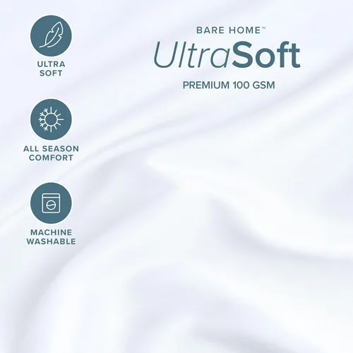 Vista 2 de Bare Home Sábana bajera ajustable individual – Sábana bajera de bolsillo extra profundo – Microfibra 1800 premium – Ultra suave sin arrugas – Sábana