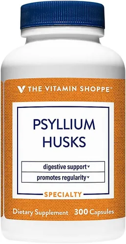 Vista 5 de The Vitamin Shoppe Suplemento de fibra Plantago Ovata de cáscaras de psyllium (100 cápsulas)