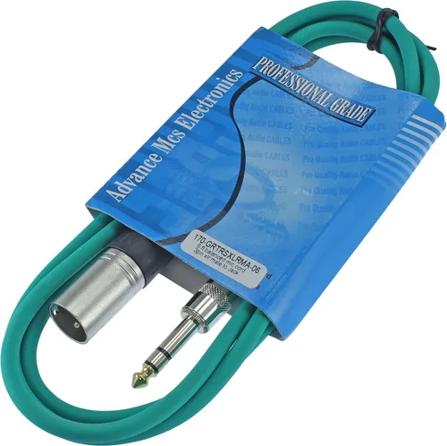 Vista 14 de Cable Patch de Audio Pro XLR macho TRS de 1/4 pulgadas a 3 pines equilibrado y blindado (3 pies de largo, azul)