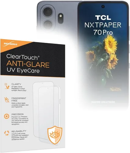 Vista 10 de BoxWave Protector de pantalla compatible con TCL NXTPAPER 70 Pro – ClearTouch Anti-Glare (2 unidades), antihuellas mate