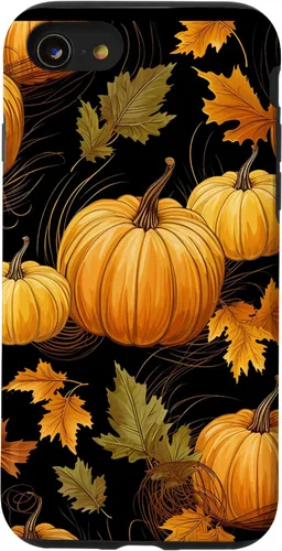 Vista 18 de Autumn Leaves Pumpkins Fall Season Thanksgiving Halloween Case for iPhone 16