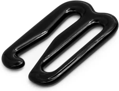 Vista 2 de Dritz 99-12-1 - Ganchos de metal para brasier de traje de baño, color negro, 12 pulgada, 2