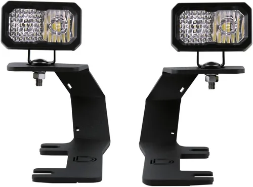 Vista 12 de Kit de luz de cuneta retroiluminada Diode Dynamics Serie Stage compatible con Chevrolet Silverado 1500 2014-2019, C2 1.0 Sport Combo Amarillo