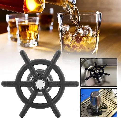 Vista 9 de Enjuagadora de vidrio para fregadero de cocina, grifo de lavadora de botellas de acero inoxidable, enjuague de cabeza, limpiador de tazas