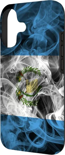 Vista 2 de Smoke Guatemala Flag - Funda para iPhone 17 con diseño de nube de orgullo ahumado