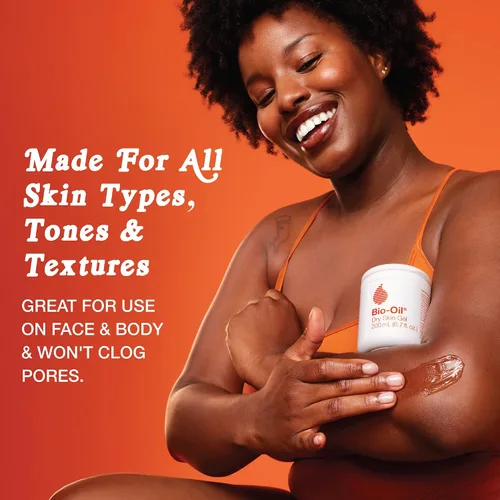 Vista 3 de Bio-Oil Gel para piel seca, hidratante facial y corporal, hidratación de absorción rápida, con emolientes calmantes y vitamina B3, no comedogénico