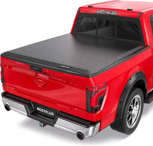 Vista 9 de MOSTPLUS Cubierta enrollable de vinilo suave para caja de camioneta, compatible con Ford Ranger 2019, 2020, 2021, 2022, 2023, 2024, 2025, 2026, 5