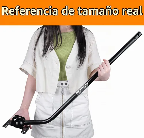 Vista 4 de Soporte universal de antena de TV de 32.8 pulgadas, poste de montaje de antena ajustable, poste de mástil resistente a la intemperie, montaje en J