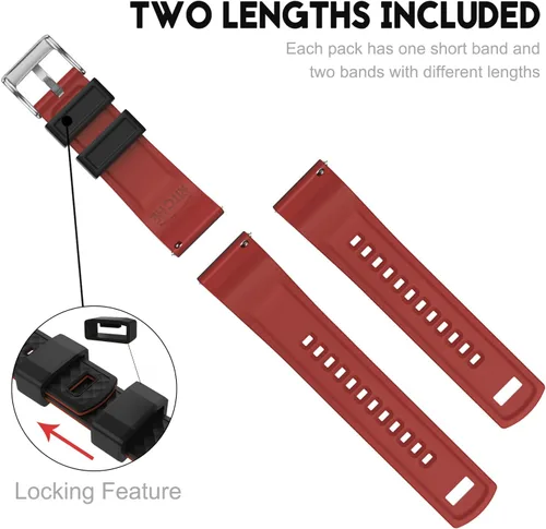 Vista 5 de Ritche Correa de silicona de liberación rápida para hombre Omega x Swatch compatible con Speedmaster, Seamaster, Railmaster, Misión a la Luna