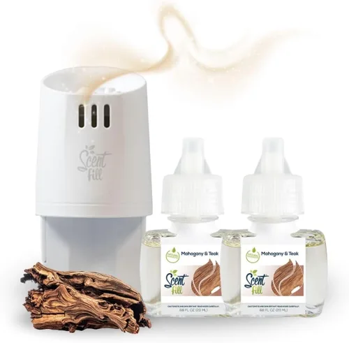 Vista 16 de Scent Fill Ambientador enchufable de sidra de manzana, repuestos de aceite perfumado, 2 recambios + difusor