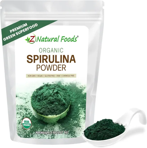 Vista 8 de Z Natural Foods Chlorella Powder - 5 libras - Pared celular agrietada - Increíble superalimento de algas azules y verdes para batidos, bebidas