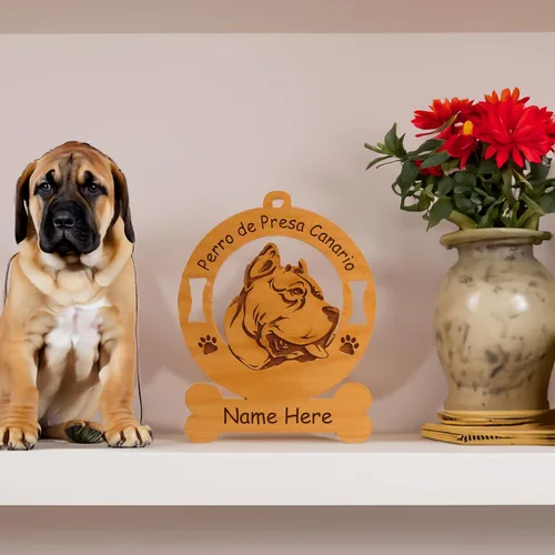 Vista 3 de 3129 - Figura decorativa de bulldog inglés con el nombre de tu perro