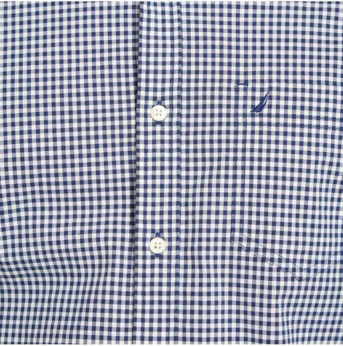 Vista 5 de Nautica - Camisa clásica para hombre manga larga con botones y elástica