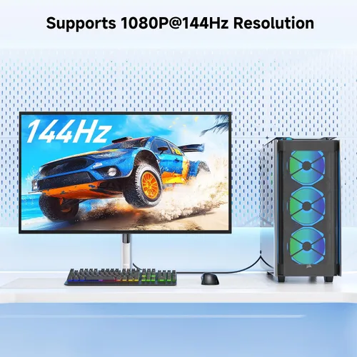 Vista 3 de Cable con ferritas Cable Matters chapado en oro DVI-D Dual Link 6 patas Doble enlace DVI-D, hasta 2560x1600, núcleos de ferrita, conectores