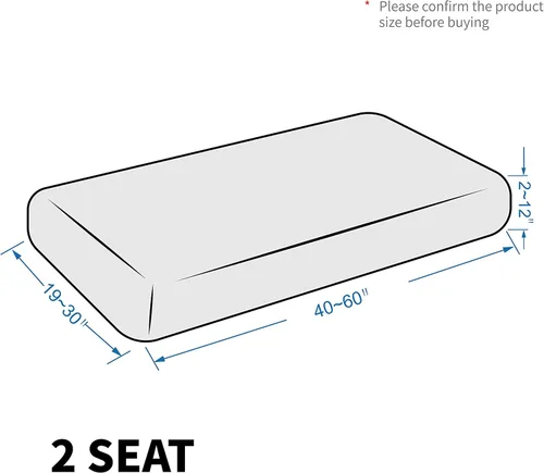 Vista 6 de MAXIJIN Fundas de cojín elásticas de terciopelo para sofá, funda de cojín suave de repuesto para sofá de dos plazas, protector de asiento