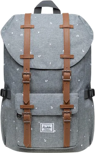 Vista 12 de Kaukko mochila para laptop de 15.6 pulgadas, mochila de viaje, 0-negro(2pc)), EP5-NEW 0-Negro (2 piezas)