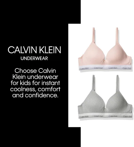 Vista 4 de Calvin Klein Sujetador híbrido sin costuras grande para niña