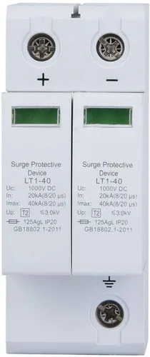 Vista 5 de Pararrayos de baja tensión del protector fotovoltaico de DC del dispositivo de protección 2P (20KA)