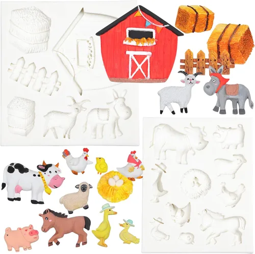 Vista 8 de Arctic Animals - Molde de silicona para fondant (11 cavidades, 1-3 pulgadas)