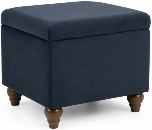Vista 26 de Homepop Decoración para el hogar K7646-A862 Otomana de almacenamiento rectangular moderna tapizada Otomana con tapa con bisagras