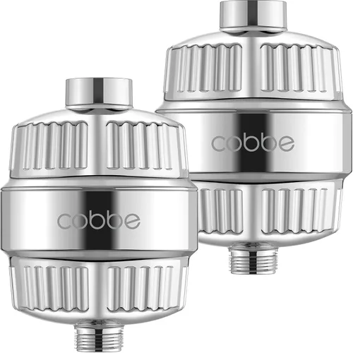 Vista 10 de Cobbe Filtro de ducha HD HEAVY DUTY de alto rendimiento, paquete de 2 – Filtro de cabezal de ducha 99% de eliminación para agua dura, metales