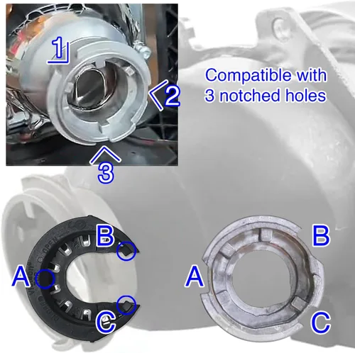 Vista 2 de DAMA D1S D3S Soporte de bombilla de faro Xenon HID Clip de retención tipo Anillo C/Oferta de un par
