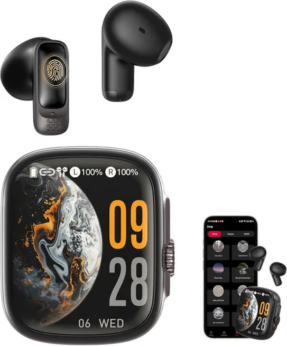 Vista 10 de NE72 - Auriculares de traducción AI en tiempo real, 165 idiomas traductor de auriculares, auriculares inalámbricos Bluetooth 6.0 con pantalla táctil