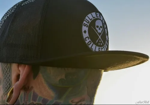 Vista 8 de Sullen Clothing BOH - Sombrero de manga corta para hombre, color negro