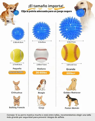 Vista 3 de petizer Paquete de 3 bolas chirriantes de juguete para perros de 2.5 pulgadas, bolas flotantes para perros, bolas de agua para perros, juguetes