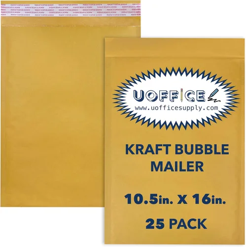 Vista 8 de Sobres de burbujas de papel kraft, 100 sobres acolchados pequeños #0-6 x 10 pulgadas, sobres de burbujas de papel kraft, sobres protectores, sobres