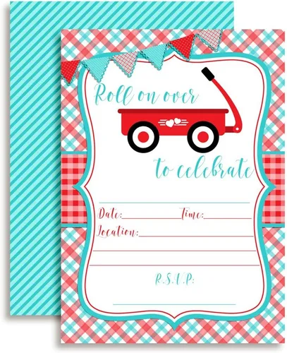 Vista 16 de Amanda Creation Noahs Ark - Invitaciones para baby shower, paquete de 20 invitaciones de cumpleaños de 5 x 7 pulgadas con sobres blancos, tarjetas