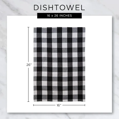 Vista 10 de DII Basic Terry Collection - Juego de paños de cocina con ventana, 16 x 26 pulgadas, rojo granero, 4