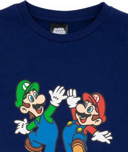 Vista 6 de SUPER MARIO Nintendo Pyjamas - Pijama corto para niños Luigi azul o rojo