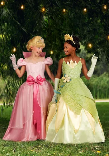 Vista 5 de Disfraz de Tiana Disney Deluxe para niña