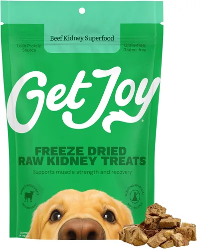 Vista 12 de Get Joy Golosinas liofilizadas 100% de corazón de res para perros, 4 onzas Carne de órgano de un solo ingrediente, complemento de comida cruda
