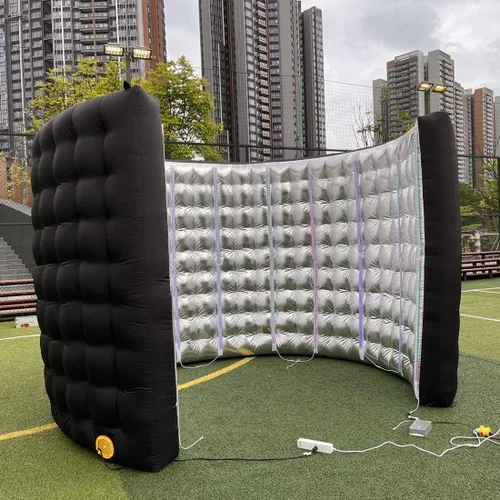 Vista 7 de Cabina de fotos inflable 360 con 24 piezas de tubo de luz LED y ventilador de aire para cabina de fotos telón de fondo para fiesta, boda, cumpleaños