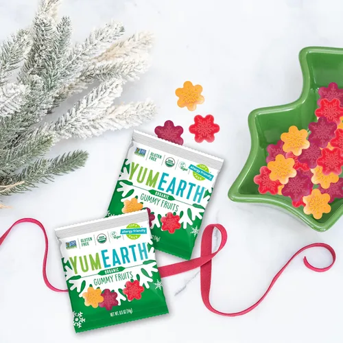 Vista 5 de YumEarth - Paletas de gomitas orgánicas festivas 15 unidades Caja amigable para alérgicos, sin colorantes, sin gluten, sin transgénicos Gomitas