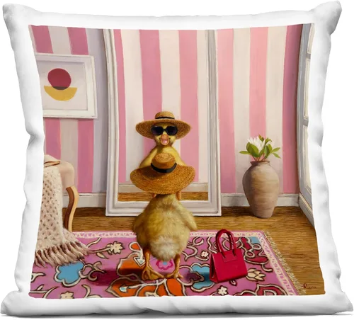 Vista 7 de Stupell Industries - Breakfast in Bed Puppy Indoor Pillow, 18 x 18 - Made in USA - By Lucia Heffernan