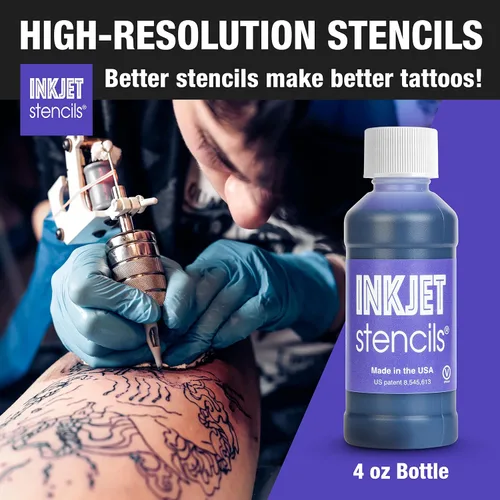 Vista 3 de Ink Jet Tinta de plantilla de recarga compatible con plantillas de tinta de impresora (violeta, botella de 4 onzas)