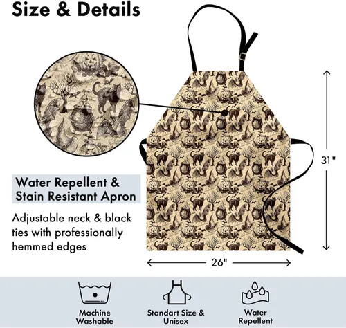 Vista 4 de Lunarable Multicolor Apron