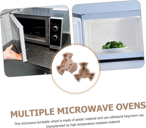 Vista 7 de Unomor 2 piezas de acoplador de placa giratoria para horno de microondas, soporte de eje en forma de Y para bandeja de vidrio, piezas de repuesto
