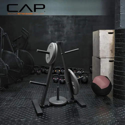 Vista 7 de CAP Barbell Weight Plate Rack for 1-Inch Weight Plates