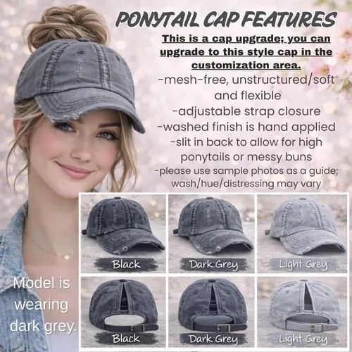 Vista 3 de Women's Ask Me About Real Estate Agent Hat, Baseball or High Ponytail Cap