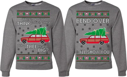 Vista 11 de Wild Bobby Why is The Carpet All Wet Todd Margo - Sudaderas con gráfico de Navidad para parejas