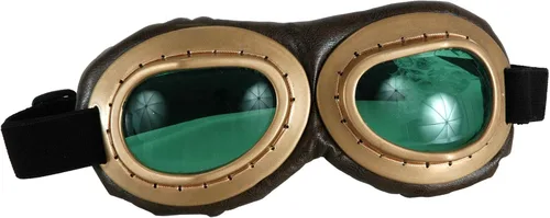 Vista 3 de elope Kit de accesorios para disfraz de aviador con gafas de sombrero y bufanda Marrón