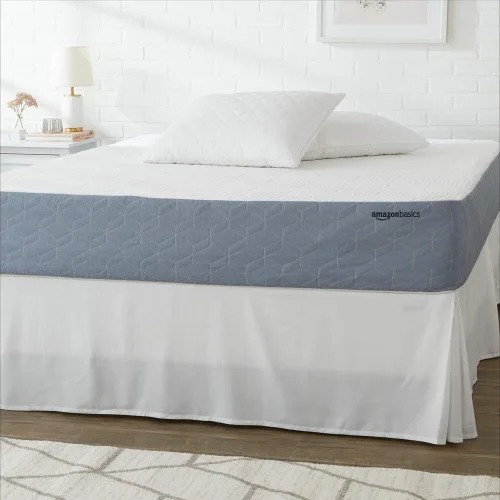 Vista 6 de Amazon Basics Colchón de espuma viscoelástica de gel refrescante, firmeza media, certificado CertiPUR-US, tamaño individual, 75 x 39 x 12 pulgadas