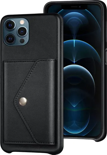 Vista 6 de XcaseBar Funda tipo cartera para iPhone 13 Pro Max de 6.7 pulgadas, tarjetero para tarjetas de crédito, funda de cuero PU para Apple 13ProMax, funda
