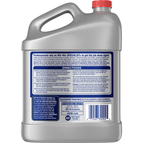 Vista 4 de WD-40 Spray removedor de óxido especializado (1 galón) e inhibidor de la corrosión