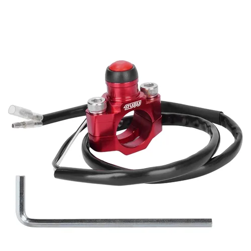 Vista 7 de RUTU CNC - Interruptor universal para motor de motocicleta con placa trasera de montaje para KLX450 KLX250 KLX110 CR125 CRF250 CRF450 XR250 ATV Negro